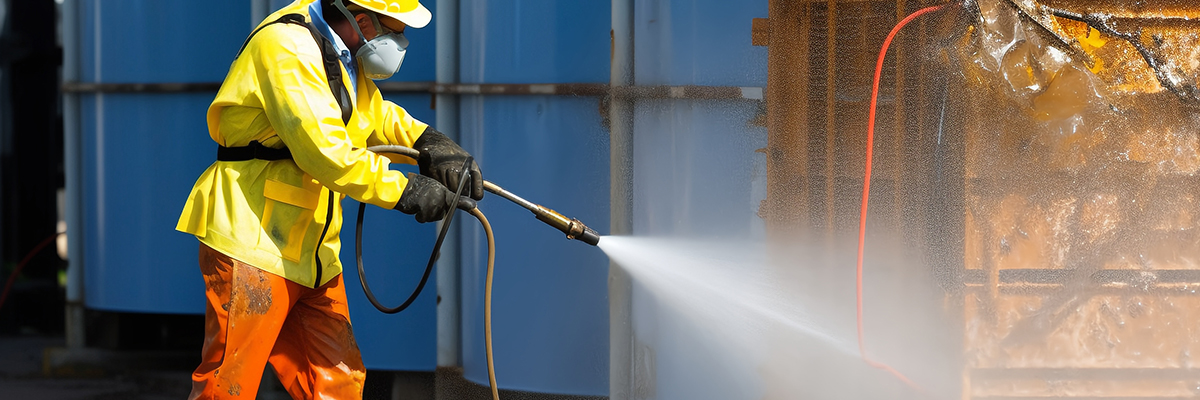 高壓清洗機在混凝土拉毛領域的應用